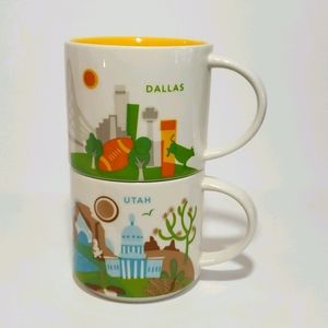 Starbucks "You are here" Dallas Coffee Mugs